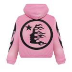 Толстовка Hellstar x Complex Sports Flame Zip-Up, Pink - фото 2