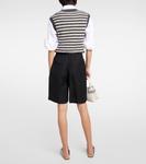 Саржевые шорты Brunello Cucinelli, черный - фото 3