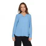 Рубашка с длинным рукавом Vila Lucy, синий - фото