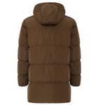 Пуховик Nike Air Jordan с логотипом и молнией (mid-length), темно-зеленый - фото 2