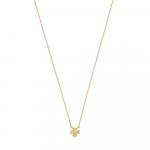 Колье с подвеской Tous Good Vibes Clover, золото/бриллианты - фото