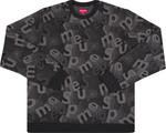 Толстовка Supreme Scatter Text Crewneck 'Black', черный - фото 2