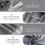 Комплект наволочек Soulful, 2 предмета, 80x80 см, темно-серый 2 - фото 4