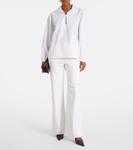 Джинсовая блузка Victoria Beckham, Washed White - фото 2