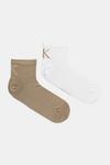 Носки 2 пары Calvin Klein Jeans, бежевый - фото
