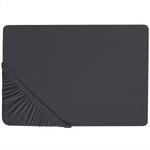 Простыня Beliani черный, 160/200 см - фото