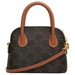 Мини-сумка Triomphe Canvas One Shoulder для женщин в цвете Tan Patina CELINE, box(basic set+box) - фото