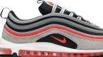 Кроссовки Nike Air Max 97 'Wolf Grey Radiant Red', серый - фото 3