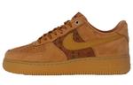 Кастомизированные кроссовки Nike Air Force 1 Skateboarding Unisex, коричневый - фото