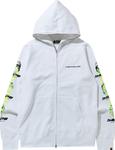 Худи BAPE Ghost Full Zip Hoodie 'White', белый - фото 2
