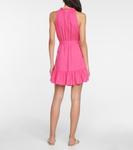 Мини-платье с оборками и завязками Heidi Klein, Raspberry - фото 3