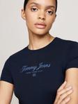 Футболка Tommy Jeans Cropped Fit, темно-синий - фото 4