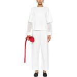 Многослойный свитшот с цепью monili Brunello Cucinelli, белый - фото 4