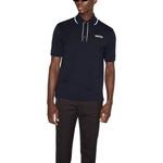 Поло с вышитым логотипом GUCCI, синий - фото 4