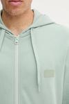 Хлопковая толстовка Hugo, зеленый - фото 5