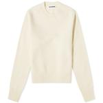 Топ Jil Sander Lightweight Round Neck Knit, натуральный - фото