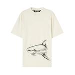 Футболка Palm Angels Broken Shark Classic Tee 'Butter', белый - фото 2