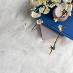 Ковер с ворсом в виде облака Nuloom, серый, 153x153 см - фото 7