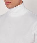 Водолазка мужская Guess Jeans хлопковая, белый - фото 4