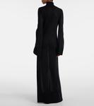 Вязаное макси-платье Toteme, черный - фото 3