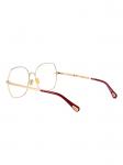 Chloé Eyewear oversized очки, золотой - фото 4