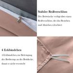 Комплект постельного белья Nesture, 3 предмета, 200х200/80x80 см, розовый/антрацит - фото 3