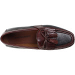 Лоферы Aragon Kiltie Tassel Loafer Johnston & Murphy, черный/бордовый - фото 4