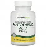 Пантотеновая кислота, 1000 мг, 60 таблеток, NaturesPlus - фото