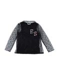 Топ Ermanno Scervino Junior, черный - фото
