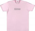 Футболка Supreme x KAWS Chalk Logo Tee 'Light Pink', розовый - фото