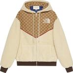 Куртка The North Face x Gucci GG Canvas Shearling Jacket Beige/Ebony, бежевый - фото 2