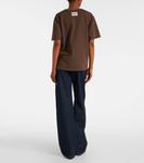 Футболка из хлопкового джерси Mae Khaite, Bark - фото 3