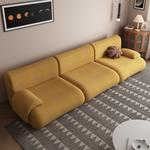 Бескаркасный трехместный диван B-302 Lemmiy, 292x100x72, желтый - фото 3