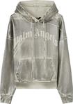 Худи Palm Angels Metallic Hoodie 'Grey/White', серый - фото 2