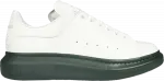 Кроссовки Alexander McQueen Oversized Sneaker White Green, белый - фото