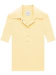 Футболка-поло Courrèges Iconic, желтый - фото