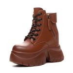 Ботинки Martin Boot женские Shangjinni, коричневый - фото