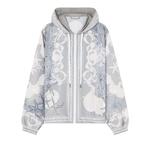 Куртка Versace La Vacanza Print Blouson, цвет Concrete/Dusty Blue/Bone - фото