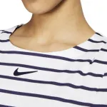 Nike Теннисный топ Women's White Blue Crew Neck Moderate - фото 2