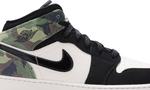 Кроссовки Air Jordan 1 Mid SE GS Camo, черный - фото 2
