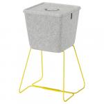 Корзина Ikea Brannboll, 30x33x30 см, серый/желтый - фото