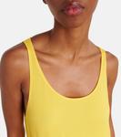 Платье макси из жоржета с оборками Alaïa, Jaune Vif - фото 4