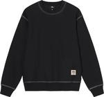 Толстовка Stussy Contrast Stitch Label Crew 'Black', черный - фото 2