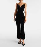 Какие украшенные бархатные балетки Manolo Blahnik, Blck 0015 - фото 3