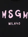 Футболка с логотипом MSGM Kids, черный - фото 3