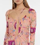 Платье миди Jadessi с цветочным вырезом Isabel Marant, Papaya - фото 4