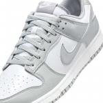 Кроссовки Nike Dunk Low Retro, светло-серый/белый - фото 7