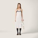 Джерси платье MIU MIU, белый - фото 2