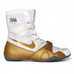 Кроссовки Nike HyperKO Training Shoes Unisex High-top White/Metallic Gold, белый - фото 2
