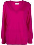 Джемпер Lisa с V-образным вырезом P.A.R.O.S.H., розовый - фото